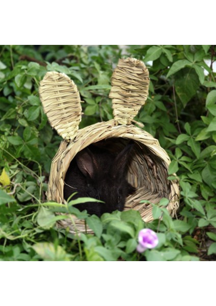 Dokuma Saman Pet Tavşan Hamster Guinea Pig Kafesi Yuva Evi Oyuncak Chinchilla Yatak (Yurt Dışından) fırsatları