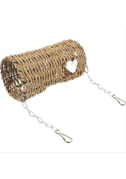 Çim Hammock Oyun Tüneli Asılı Yatak Evi Pet Rat Hamster Pet Kuş Yuvası Yatak Papaz Seagrass Rattan Evleri (Yurt Dışından)