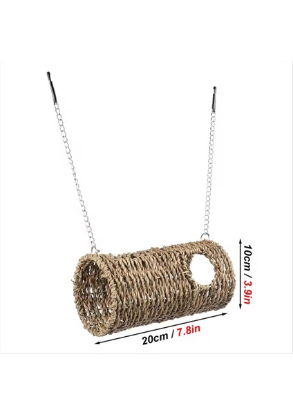 Çim Hammock Oyun Tüneli Asılı Yatak Evi Pet Rat Hamster Pet Kuş Yuvası Yatak Papaz Seagrass Rattan Evleri (Yurt Dışından) fiyatları