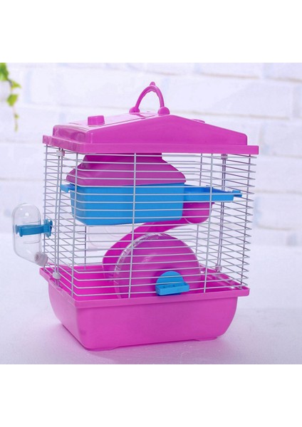 2 Adet Pet Cage Hamster Cottage Altın Hamster Evcil Hayvan Kahve ve Pembe Için Şeffaf Işıklık Çift Katmanlı Ev (Yurt Dışından) indirimleri