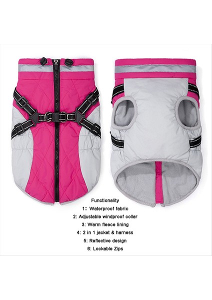 Kablo Demeti ile Su Geçirmez Evcil Ceket Küçük Büyük Köpekler Için Sıcak Köpek Kıyafetleri Labrador Ceket Chihuahua Fransız Bulldog C (Yurt Dışından) indirimleri