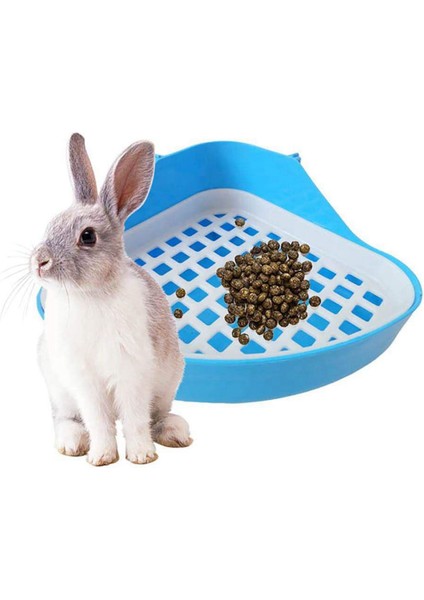 2x Tavşan Tuvalet Çöp Tepsisi Küçük Hayvan Tuvalet Köşesi Lazımlık Tavşan Için Pet Kumusu Tepsileri Köşe Hamster (Mavi) (Yurt Dışından) fiyatları