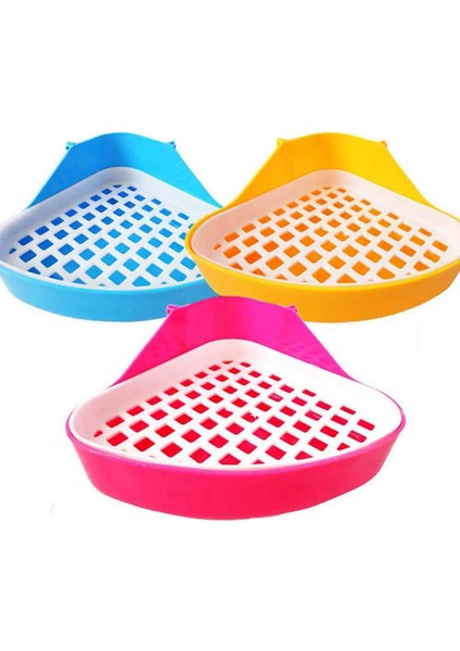 2x Tavşan Tuvalet Çöp Tepsisi Küçük Hayvan Tuvalet Köşesi Lazımlık Tavşan Için Pet Kumusu Tepsileri Köşe Hamster (Mavi) (Yurt Dışından) indirimleri