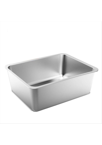 Paslanmaz Çelik Kedi Kumu Kutusu 17 5 x 13 5 x 6 Inç Koku Geçirmez Çöp Tavası Yapışmaz Temizlenmesi Kolay Pasa Dayanıklı (Yurt Dışından)