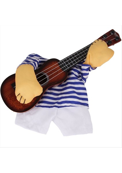 Pet Gitar Kostümü-Köpek Kostümü Komik Kedi Kıyafetleri Köpekler Kediler Süper Komik Gitarist Tarzı Evcil Kıyafetler En Iyi Hediye L (Yurt Dışından)