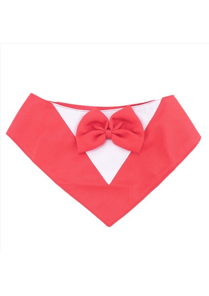 Köpek Smokin Papyon ile Resmi Köpek Düğün Yaka Köpek Doğum Günü Kostümü Evcil Hayvan Partisi Köpek Sevgililer Kıyafeti Cosplay L Kırmızı (Yurt Dışından)