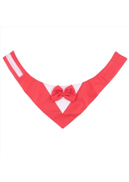 Köpek Smokin Papyon ile Resmi Köpek Düğün Yaka Köpek Doğum Günü Kostümü Evcil Hayvan Partisi Köpek Sevgililer Kıyafeti Cosplay L Kırmızı (Yurt Dışından) indirimleri