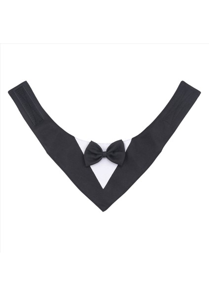 Köpek Smokin Papyon ile Resmi Köpek Düğün Yaka Köpek Doğum Günü Kostümü Evcil Hayvan Partisi Köpek Sevgililer Kıyafeti Cosplay S Siyah (Yurt Dışından) indirimleri