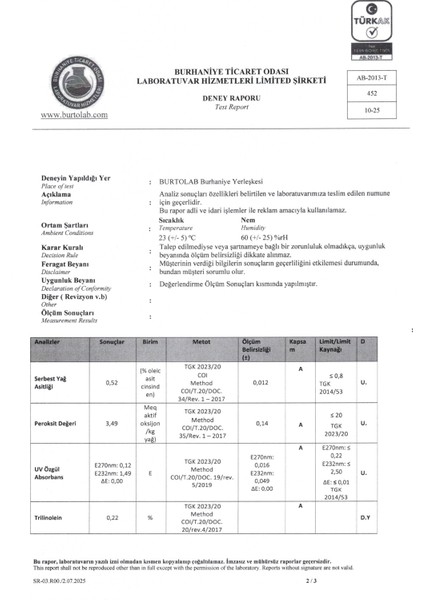 1 LT Natürel Sızma Zeytinyağı (2025/26) Soğuk Sıkım Filtresiz fiyatları