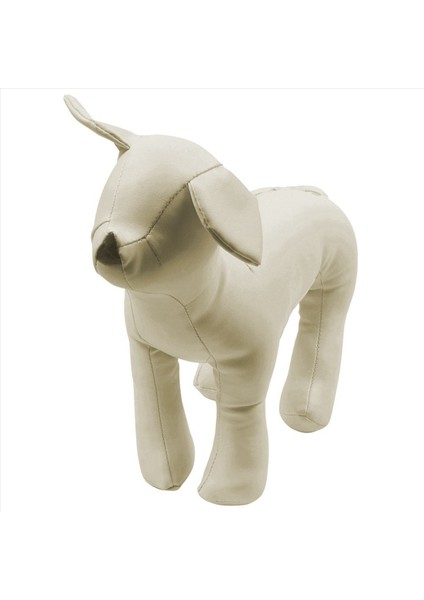 3x Deri Köpek Mankenleri Ayakta Duran Köpek Modelleri Oyuncaklar Evcil Hayvan Dükkanı Ekran Manken Beyaz S (Yurt Dışından) modelleri