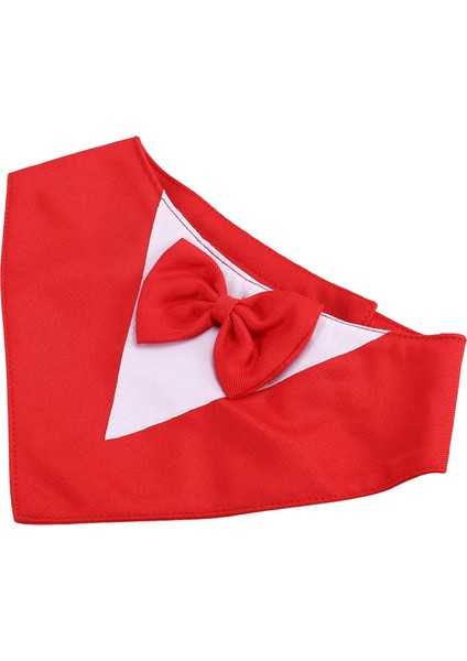 Köpek Smokin Papyon ile Resmi Köpek Düğün Yaka Köpek Doğum Günü Kostümü Evcil Hayvan Partisi Köpek Sevgililer Kıyafeti Cosplay S Kırmızı (Yurt Dışından) fiyatları