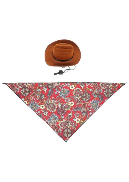 Pet Köpek Kovboy Şapkası Cosplay Cap Puppy Pet Cat Dog Tatil Kostümü Pet Partisi Dekorasyon (Yurt Dışından)