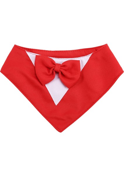 Köpek Smokin Papyon ile Resmi Köpek Düğün Yaka Köpek Doğum Günü Kostümü Evcil Hayvan Partisi Köpek Sevgililer Kıyafeti Cosplay Xs Kırmızı (Yurt Dışından)