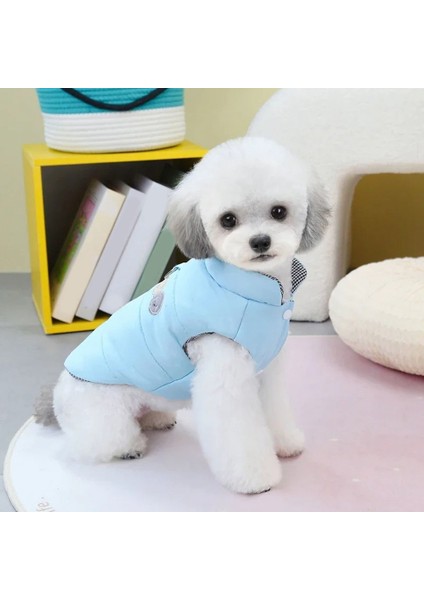 Köpek Kış Giysileri Köpek Sıcak Ceket Ceket Küçük Orta Köpek Kedileri ile D-Ring Yeleği ile Chihuahua Fransız Bulldog Kostümleri L (Yurt Dışından) indirimleri