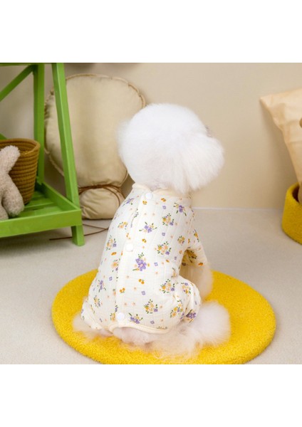 Kış Sıcak Pamuklu Evcil Köpek Kıyafetleri Smalldogs Sarılı Göbek Köpek Tulum Pijamaları Chihuahua Köpek Kedi Onesie Pijamas S (Yurt Dışından) fiyatları