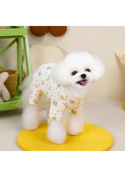 Kış Sıcak Pamuklu Evcil Köpek Kıyafetleri Smalldogs Sarılı Göbek Köpek Tulum Pijamaları Chihuahua Köpek Kedi Onesie Pijamas S (Yurt Dışından) modelleri