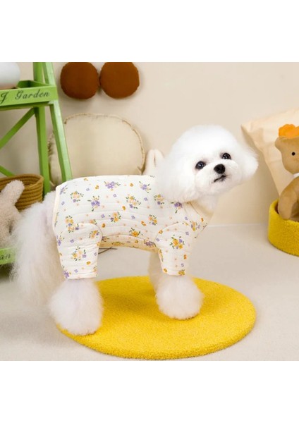 Kış Sıcak Pamuklu Evcil Köpek Kıyafetleri Smalldogs Sarılı Göbek Köpek Tulum Pijamaları Chihuahua Köpek Kedi Onesie Pijamas S (Yurt Dışından) fırsatları