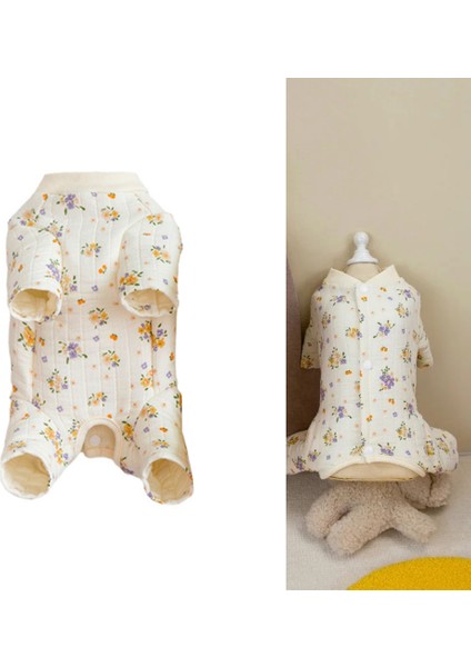 Kış Sıcak Pamuklu Evcil Köpek Kıyafetleri Smalldogs Sarılı Göbek Köpek Tulum Pijamaları Chihuahua Köpek Kedi Onesie Pijamas S (Yurt Dışından) indirimleri