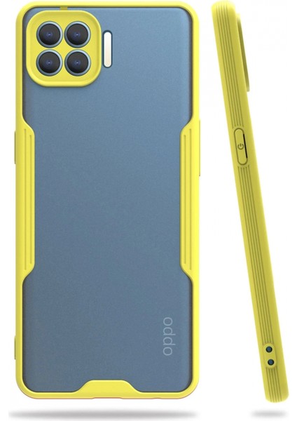 Oppo Reno 4 Lite Kılıf Platin Silikon - Sarı