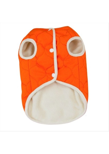 Evcil Hayvan Kıyafetleri Sonbahar ve Kış Köpek Kıyafetleri Oyuncak Kedi Evcil Hayvanlar Kış Evcil Hayvan Pamuk Ceket Turuncu (Yurt Dışından)