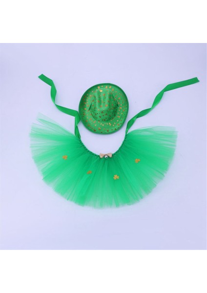 Irlandalı Festival Pet Kostümleri Kediler ve Köpekler Shamrock Şapkalar Pet Tutu Kovboy Şapkalar Komik Evcil Kostümler (Yurt Dışından) fırsatları