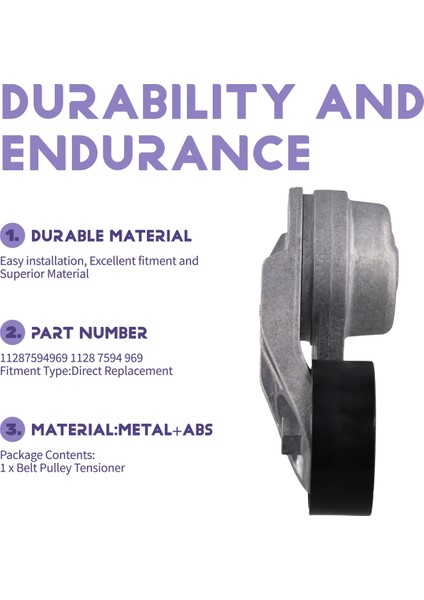 11287594969 Bmw 228I 328I 428I X1 X2 X3 2012-2018 Için Araç Kayış Kasnağı Gergisi 1128 7594 969 (Yurt Dışından) indirimleri