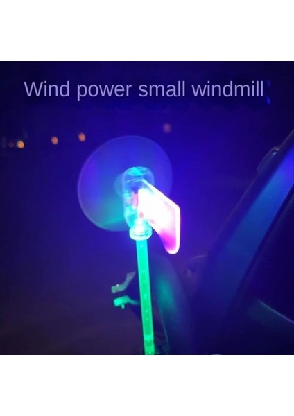 Mini Fırıldak LED Işık Güvenli Sürme Plastik Küçük Fırıldak Rüzgar Enerjisi Üretimi Araba Süslemeleri (Yurt Dışından) fırsatları