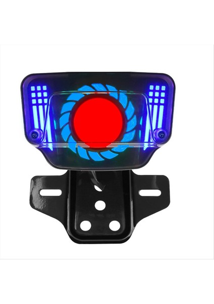 Evrensel 12V Motosiklet LED Fren Stop Lambası Sinyal Işıkları LED Entegre Kuyruk Lambası Plaka Braketi ile (Yurt Dışından)