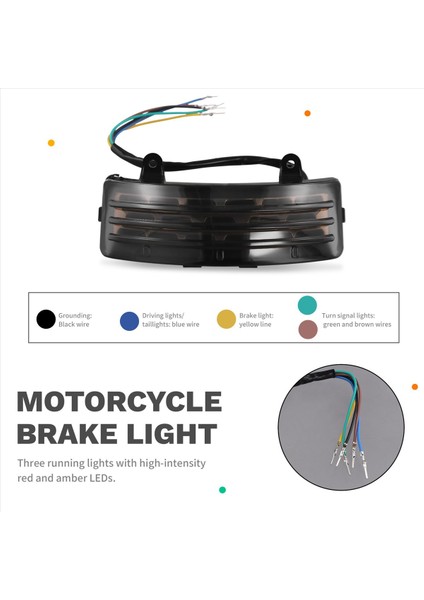 Motosiklet Kablolu Çamurluk Ipucu Işık LED Arka Kuyruk Fren Işık Için Harley Touring Serisi 2008-2013 Sokak Glide Yol Glide (Yurt Dışından) indirimleri