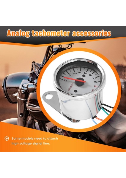 Evrensel Motosiklet Scooter 13000RPM Analog Takometre Ölçer Gece Lambası (Yurt Dışından) indirimleri