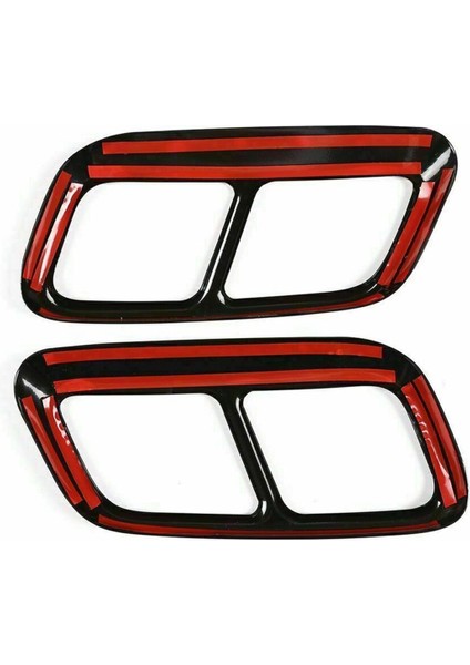 Land Rover Range Rover Sport 2018-2022 Için Egzoz Borusu Kapağı Kuyruk Borusu Kapağı Kaplaması Parlak Siyah (Yurt Dışından) indirimleri