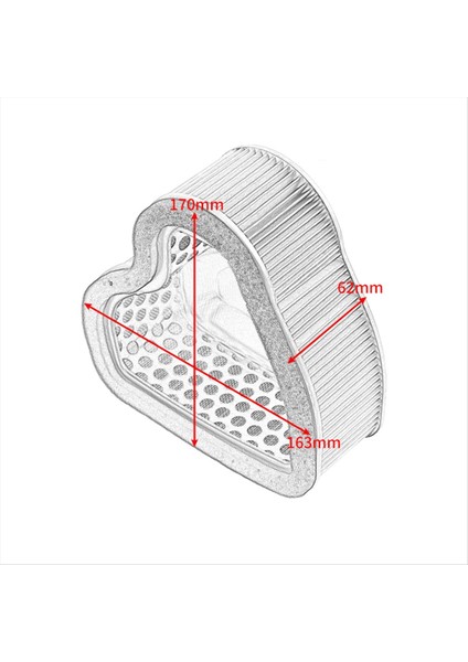 Motosiklet Hava Filtresi Honda VTX1300C VTX1300R VTX1300T VTX1300S Retro SC52 17213-MEA-670 HFA1925 Motosiklet Parçaları (Yurt Dışından) fiyatları