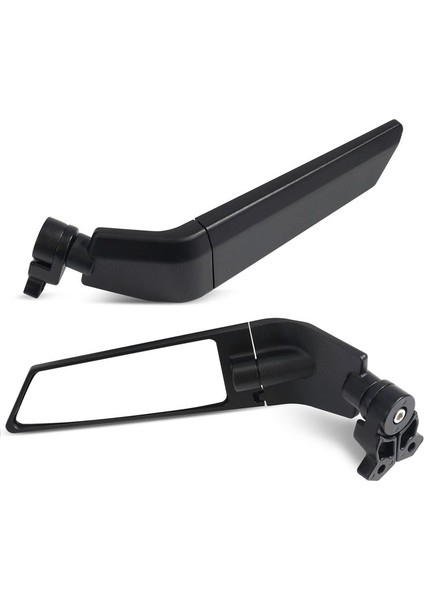 Motosiklet Aksesuarları Kawasaki Yamaha Honda Ducati Evrensel Rüzgar Deflektörü Aynalar Spoiler Beyaz Cam (Yurt Dışından)