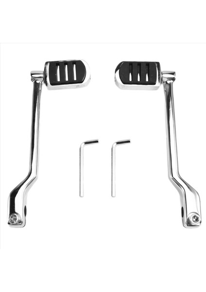 Motosiklet Topuk Ayak Vites Kolu Pedalı Ön Arka Kolu Shifter Pegs Harley Touring Softail Fl Trike (Yurt Dışından)
