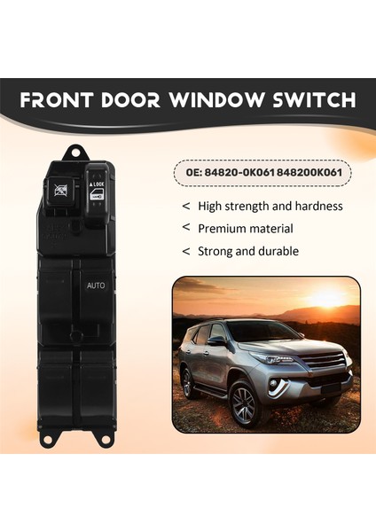 Toyota Hilux Fortuner Için Elektrikli Cam Ana Kontrol Anahtarı 84820-0K061 (Yurt Dışından) fırsatları