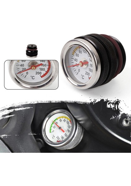 Kawasaki W650 W400 W800 1987-1998 Motosiklet Parçaları Için Motosiklet Motor Yağı Sıcaklık Ölçer Yağ Ölçer (Yurt Dışından) indirimleri