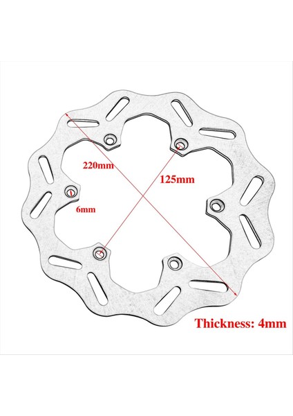 Motosiklet 220MM Arka Fren Diski Arka Döner Disk Fren Balatası Ktm Sx Xc Sxf Xcf Husqvarna Fc Fs Fx Tc Tx (Yurt Dışından) fiyatları