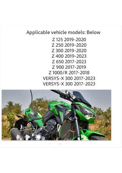 Motosiklet Dönüş Işık Kapak Dönüş Sinyali Işık Kapak Kawasaki Z 125 250 300 650 900 VERSYS-X300 2017-2023 Gümüş (Yurt Dışından) fiyatları