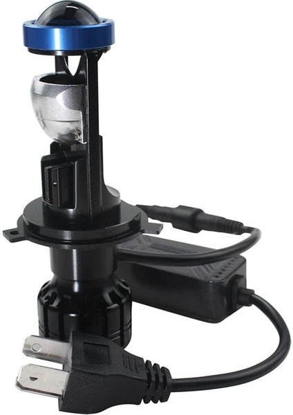 Y6D Balıkgözü LED Far Çift Işık Lensi Beyaz Motosiklet Spot H7 Araba Far (Yurt Dışından)