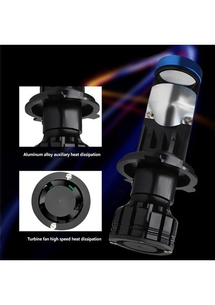 Y6D Balıkgözü LED Far Çift Işık Lensi Beyaz Motosiklet Spot H7 Araba Far (Yurt Dışından) indirimleri