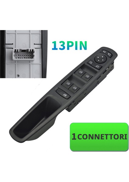 Renault Scenic Fluence L30 Megane Laguna Elektrikli Cam Kaldırma Düğmesi Için 13PINS Ana Cam Kontrol Anahtarı 809615953R (Yurt Dışından) fiyatları