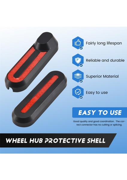 Xiaomi M365 Elektrikli Akıllı Scooter Tekerlek Göbekleri Kapağı Koruyucu Kabuk Kılıfı Çıkartma Çıkartmaları Kaykay Yedek Parçaları (Yurt Dışından) fırsatları