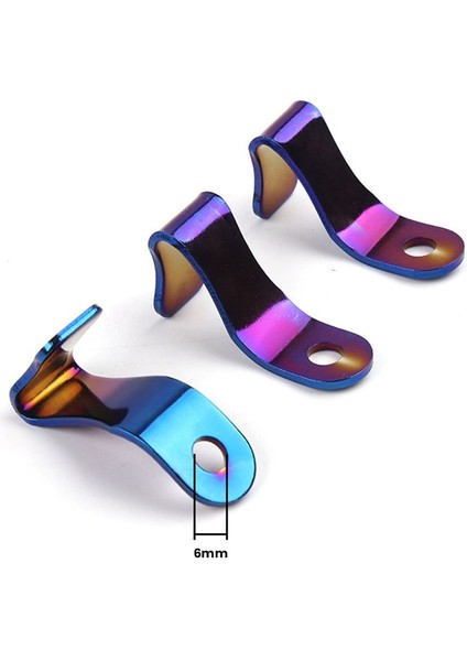 8 Adet Motosiklet Kask Küçük Kanca Evrensel Paslanmaz Çelik Renk Titanyum Motosiklet Uygun 6mm Delik Kanca (Yurt Dışından) fırsatları