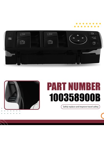 Tesla Model Xs 2012-2021 Lhd Için Sol Ön Elektrikli Cam Kontrol Anahtarı Cam Kaldırma Düğmesi 100358900B (Yurt Dışından) indirimleri