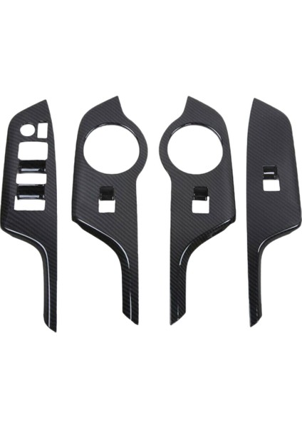 Toyota C-Hr Chr 2016-2018 Için Karbon Fiber Tarzı Abs Pencere Kaldırma Anahtarı Düğme Paneli Kapağı Döşemesi Sağ Sürücü (Yurt Dışından)