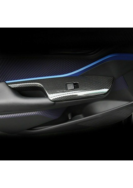 Toyota C-Hr Chr 2016-2018 Için Karbon Fiber Tarzı Abs Pencere Kaldırma Anahtarı Düğme Paneli Kapağı Döşemesi Sağ Sürücü (Yurt Dışından) indirimleri