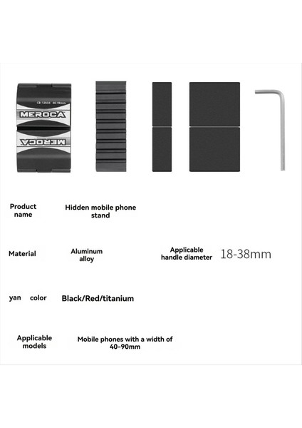 Meroca Bisiklet Telefon Tutucu Dağ Bisikleti Yol Gidon Dağı Akıllı Telefon Tutucu Cep Telefonu Dağı Navigasyon Aksesuarları, Bir (Yurt Dışından) fırsatları
