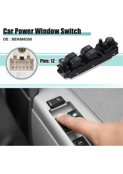 Mazda 3 M3 2.0l 2008-2009 Için Yeni BEK6-66-350 Elektrikli Cam Ana Anahtarı Kontrol Düğmesi BEK666350 12+14 Pin (Yurt Dışından) modelleri