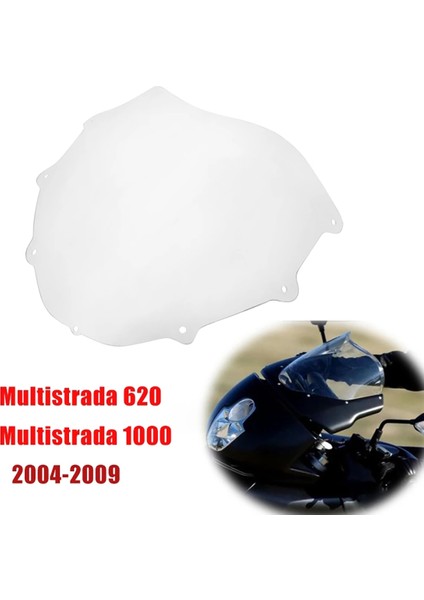 Motosiklet Ön Cam Cam Güneşlik Motosiklet Aksesuarları Ön Cam Ducati Multistrada 620 1000 Için 04-09 B (Yurt Dışından) modelleri