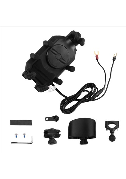 Motosiklet Gidonu Cep Telefon Tutucu Su Geçirmez Cep Aynaları Desteği Kablosuz Navigasyon Araba Şarjı Bisiklet Braketi (Yurt Dışından) modelleri